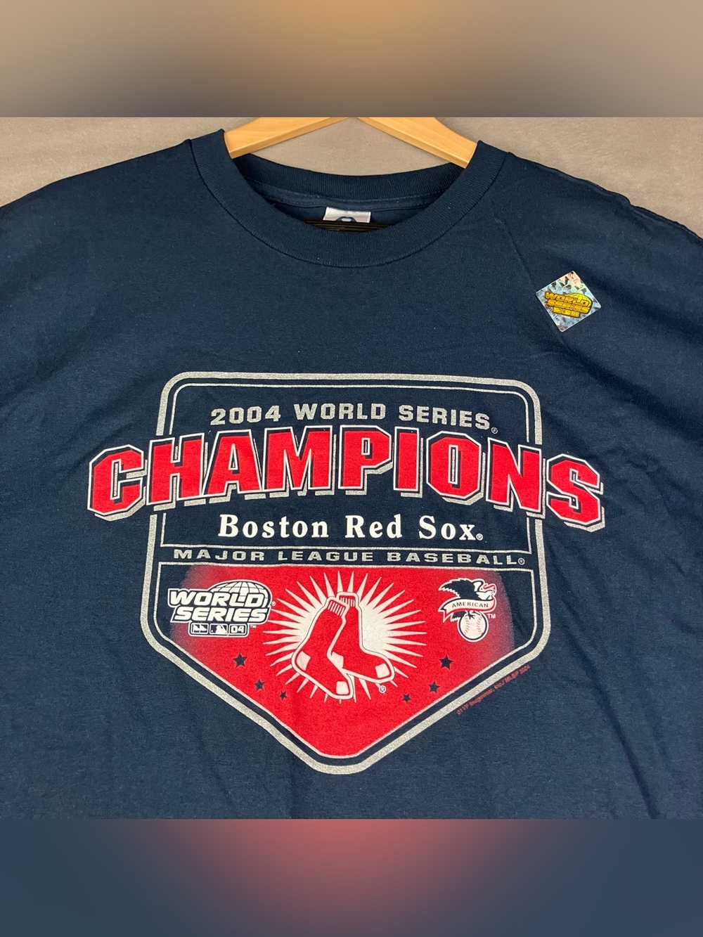 Boston Red Sox Graphic T Shirt Men’s Size XXL 2004 World Series Champs Navy NWT!